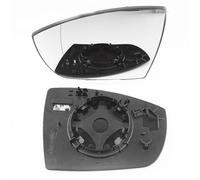 Clip on Heated Base Wide angle Wing Mirror Glass fits Ford EcoSport 2013 to 2024 Left Passenger Side