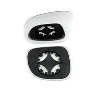 Clip on Heated Base Wing Mirror Glass fits FIAT Panda 2009 to 2020 Right Driver Side