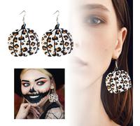 Clip on Hoop Earrings for Women Non To Your Halloween Look! Jewelry Earrings (B, 7. 5cm)