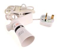 Clip On Lamp Light on a Extension Lead BC B22 Bayonet 1.8m Cable