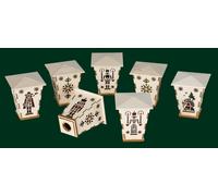 Clip-on Lanterns 5 Pieces for Schwibbogen Seiffen Erzgebirge Christmas NEW 92124