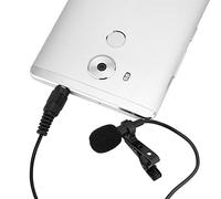 Clip-on Lapel Microphone High Sensitivity Hands-free Mic for for Speech Recording