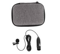 Clip On Lav Mic Lavalier Microphone with 48V Power Omni-Directional Lapel Mic for Recording Interviews