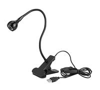 Clip On LED Desk Light Gooseneck LED Table Lamp Black Energy Saving Energy Flexible USB Eye Caring Book Light for Bedroom