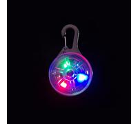 Clip On LED Dog Collar Light, Detachable Glowing Pet Pendant with Adjustable 3 Level Brightness, for Night Walking Safety and Outdoor Warning