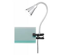 Clip-On Light Silver Arras LED Clamp Titanium Trio R22711187