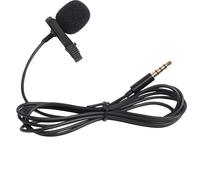 Clip on Microphone for Mobile Phone Karaoke, Mini Lavalier Mic | All-directional Voice Recording, Lightweight Aps Material, Black Color, for Online Singing and Voice Notes