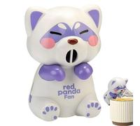 Clip-On Mini Fan for Cup & Bowl, Adjustable Cute Fast Cooling, Monkey/Panda/Cat-Shaped Air-Blowing Cooling Attachment, Monkey Coffee Chiller for Cup, Rechargeable Portable Desk & KitchenFan