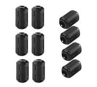 Clip-on Noise Filter, VSKEY [10pcs 13mm] Anti-Interference High-Frequency Ferrite Core Choke Clip for Subwoofer,Amplifiers,Speakers,Video,Mixer,Home Power Audio Equipment (13.0mm Inner Diameter)