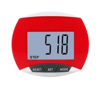 Clip-on Pedometer Simply Operation Walking Running Pedometer With Calories Burned And Steps Counting Simple Easy To Use(Red)