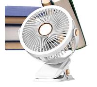 Clip On Personal Fan - Desktop Fan | Notless Compact Lamp Rechargeable | Type-c Cooling Device for Beach Car Outdoor Bedroom Kitchen Builds Truck Workshop