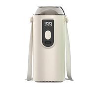 Clip On Personal Fan - Portable 5 Speed Cooling Device for LED Display | Rechargeable Rotating Airflow Unit with Adjustable Clamp Design, Hands Free Lanyard, Travel Cooling Accessory for Outdoor Use