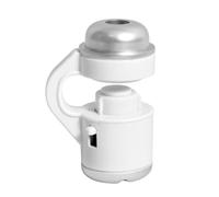 Clip-on Phone Microscope 30x with LED Light, White Plastic | Universal Mobile Phones External Lens, Opp Bag Included, Pocket Portable Microscopy for Close-up Viewing