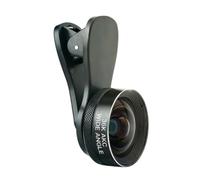 Clip-on Phone Wide View Lens Smartphone Camera Attachment, Alloy Housing, Optical Coating, 150 Degree Coverage for Travel Photography, Group Portraits, City Scenery Clip on Phone Wide View Lens Camera