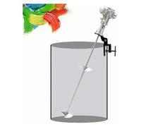 Clip on Pneumatic Agitator, 55 Gallon 3/4HP Pneumatic Paint Stirring Machine, Mixing Capacity 400L, Aluminum Alloy Three Blade Impeller,