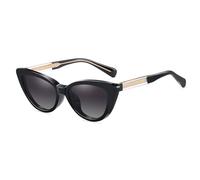 Clip On Polarised Sunglasses Women TR90 Thick Frame Magnetic Anti Blue Light Glasses Cat's Eye, Black With Grey