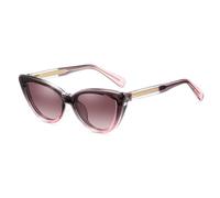 Clip On Polarised Sunglasses Women TR90 Thick Frame Magnetic Anti Blue Light Glasses Cat's Eye, Grey Purple Pink