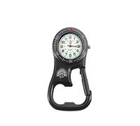 Clip-on Quartz Watch Backpack Waterproof and Shockproof Pocket Watch Glow in The Dark, with Compass and Bottle opner for Doctors Nurses Outdoor Climb Camp