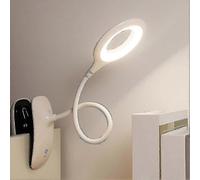 Clip-on Reading Light compatible with Bed Headboard:rechargeable And Dimmable
