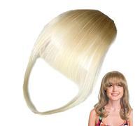 Clip on Real Hair Bangs,Human Fringe Women Forehead Clip-in Bangs | Covers Thinning Hair Daily Wear Hairpieces Sisters Wife Hair Extension Bangs for Gathering