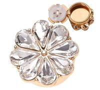 Clip on Rhinestone Button Covers - Blouse Button, Sparkling Embellishment Brooch | Decorative Buttons for Women, Elegant Accessory for Mother, Girlfriend, Party, Wedding.