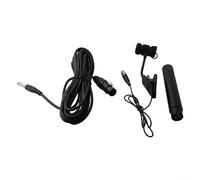 Clip-on Saxophone Microphone 3 Pin 4 Pin Wired Omnidirectional Mic for Instrument Recording Live Performance 1.2m Cable with Bag(B)