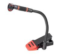 Clip on Saxophone Microphone Gooseneck Condenser for Ensemble Recording | Adjustable Clamp Mount, Metal Mesh and Internal Pop Shield, Xlr Adapter, Black Finish