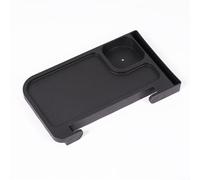 Clip-On Side Table For Camping Chair, Foldable PP Tray | Clip-On Side Table, PP Material, Portable Cup Tray For Camping Chair, Beach, Sports Events, Black/Khaki