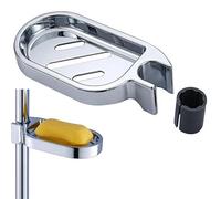 Clip-on Soap Dish Tray Holder Shower Slide Soap Plates Smooth Bathroom Bar Drop