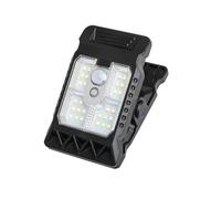 Clip On Solar Lights Outdoor Motion Sensor - Widely Uses LED Fence Light, Portable Survival Lamp | Garden Deck Lantern, Camping Garage Illumination, Gate Safety Lighting, Outdoor Home Security