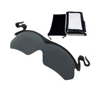 Clip On Sports Sunglasses - Men's UV Blocking Polarized Clip Ons | Ultra Light Rimless Eyewear For Fishing Cycling | Outdoor Hiking Golf Driving Sunglasses, 120g