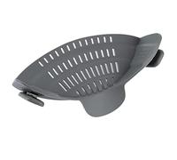 Clip on Strainer for Pots, Universal Silicone Food Strainer Handsfree Pan Pasta Strainer Kitchen Gadgets Drainer for Rice Spaghetti Pasta Noodles Vegetables Fruits, 22 x 12cm