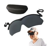 Clip On Sunglasses Women - Ultra-Light Polarized Hat-Brim Sun Glasses, Rimless -Up Eyewear For Outdoor Biking, Driving & Fishing, Stylish UV400 Protection For Baseball Caps