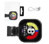 Clip-on Tuner with Clear LCD Screen 360 Rotation for Electric Guitar, Bass, Violin, Banjo Digital Electronic for Guitar Violin Ukulele
