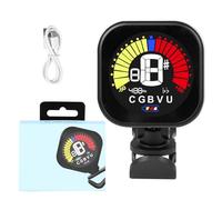 Clip-on Tuner with Clear LCD Screen 360 Rotation for Electric Guitar, Bass, Violin, Banjo Digital Electronic for Guitar Violin Ukulele