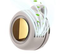 Clip On Waist & Neck Fan, Small Clip Fan, Portable Silent Mini Bladeless Fans, USB Wearable Waist Fans, Rechargeable 360° Rotatable With 3 Speeds For Camping, Studying, Hiking, Working, Riding