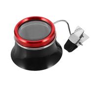 Clip on Watch Repair Magnifier Loupe, Hands Free Glass Lens Tool | Red Plastic Frame, Distortion Free Viewing, for Watchmakers, Technicians, Small Screws, Jewellery Stones