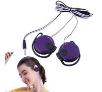 Clip On Wired Earbuds | 3.5mm Supra-Ear Headphones | Clip On Sports Earbuds, Comfortable In-Ear Earphones, Cell Phone Accessories For Running, Training