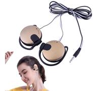 Clip On Wired Earbuds | 3.5mm Supra-Ear Headphones | Clip On Sports Earbuds, Comfortable In-Ear Earphones, Cell Phone Accessories For Running, Training