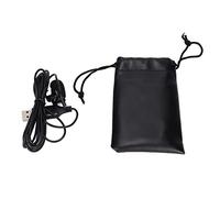 Clip On Wired Lapel Microphone, Portable Mini Lavalier Mic with USB Interface for Smartphones Cameras, Omni Directional Noise Reduction Condenser Mic for Vlogging Interviews