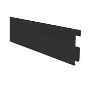 Clip-Rail Gallery Picture Hanging System Clip Rail Wall Mounted cliprail Black White Silver Walnut Beech Including FIXINGS (Black, 2 Meter (6 Feet 6 Inches))