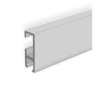 Clip-Rail Gallery Picture Hanging System Clip Rail Wall Mounted cliprail Black White Silver Walnut Beech Including FIXINGS (Silver, 3 Meter (9 Feet 10 Inches))