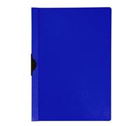 Clip Report File Q-CONNECT Metal Clip PP A4 200/350 Micron Blue/Document Archiving/Type-Hard, with Metal Clip/Material-PP/Label-N.a. / Colour-Blue/Format-A4 / Weight (g/m2)-N.a.