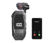 Clip Retractable Wireless Earbud - Functional High-performance, Compact, Business Earphone, Collar Vibrating Caller Id, Sports Earphones Workout Driving | Workout Driving