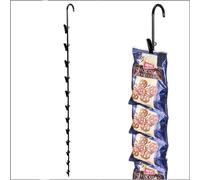 Clip Strip 1 Pack Metal Merchandising, 12 Heavy Duty Clips Display Chips, Snacks, Candy, Impulse Items in Retail Stores, Concession Stands, Party, Events, 31" L, Black Corp.