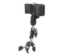 Clip Supporting 33mm to 60mm Objects Easy Installation Clamp Holder for Microphone Hair Dryers Adjustable Rotating Desktop Clip Holder for Microphone Handheld Fan Hair Dryers Featuring Sponge Padding