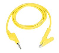 Clip Test Leads Banana Plug Wire Cable Flexible for Electrical Testing J.70035-1 4mm (Yellow)