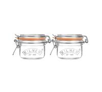 Clip Top Airtight Jar Glass Storage Jar for Storing and Preserving Fruits, Vegetables, Coffee, Tea, Spices, Dry Foods BPA Free Reusable 125ml (2)