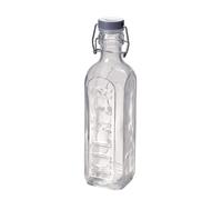 Kilner 600ml Clip Top Bottle - Size: 25.5 x 6.8 x 6.8cm - Clear - Wilko