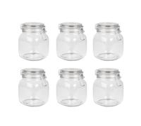 Maison & White 1L Clip Top Glass Jars - Set of 6 | Airtight Glass Storage | Perfect for Dry Food, Coffee Beans & Tea Bags | Kitchen Preserving & Spice Containers | M&W